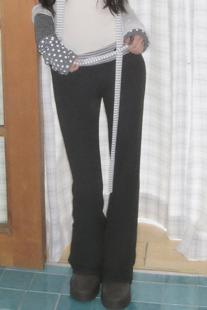 High-Waisted Striped Flared Pants