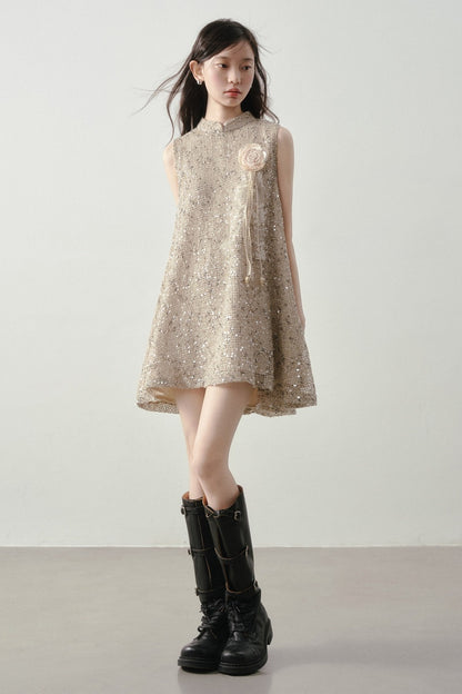 Champagne Gold Tassel Dress