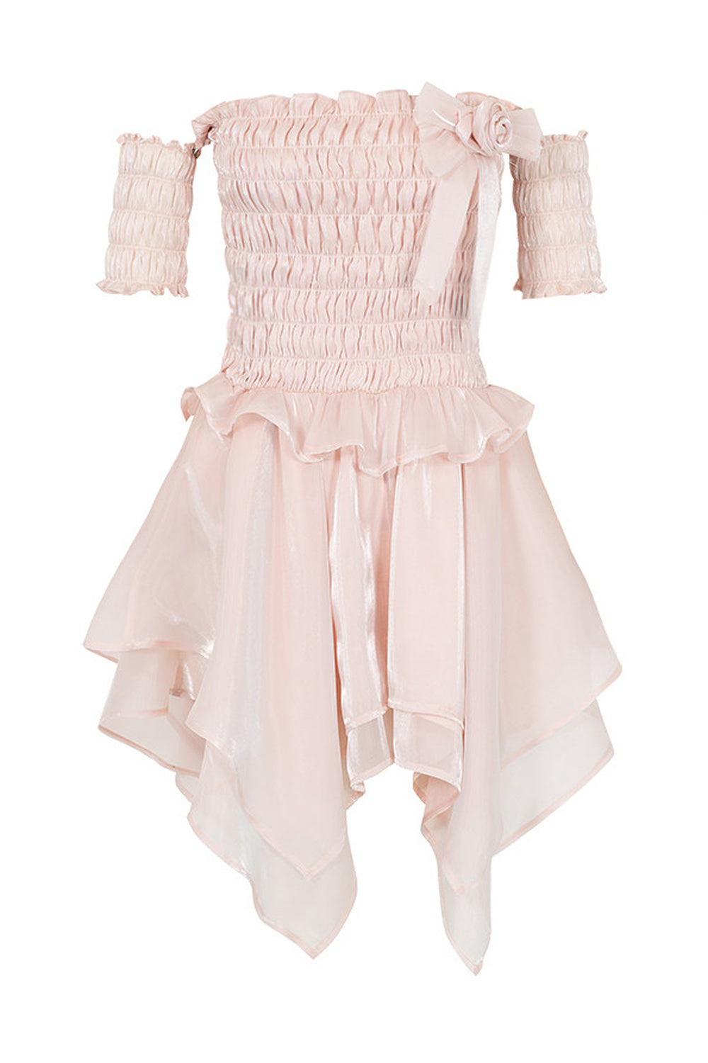 Off-Shoulder Satin Ballet Dress