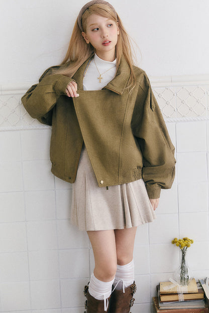 Distressed Loose Workwear Jacket