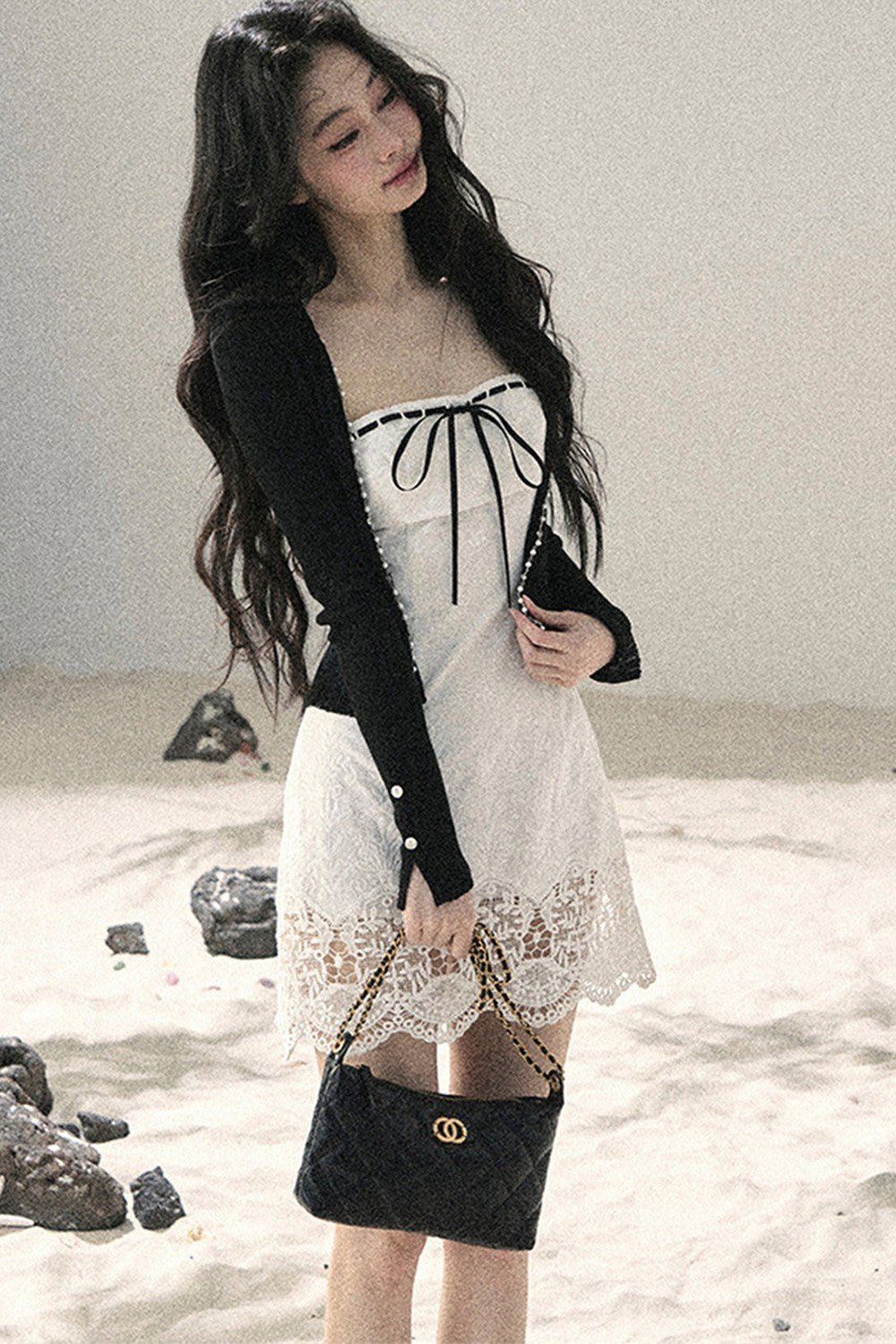 French Sun Protection Knit Cardigan Set