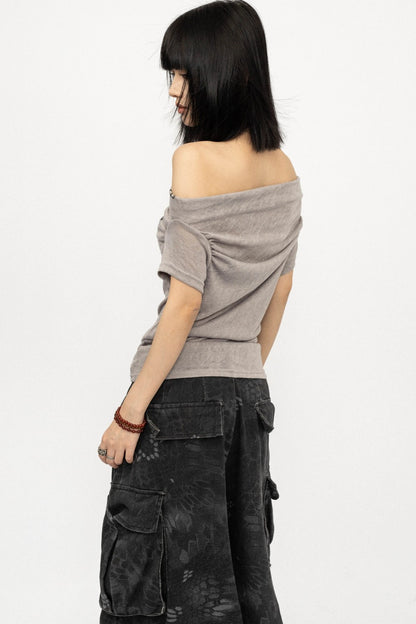 Spicy Girl Off-Shoulder T-Shirt