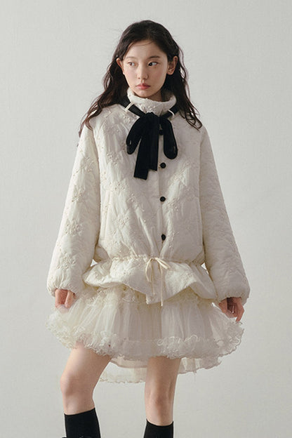 Multi-Layered Tulle Ruffle Skirt