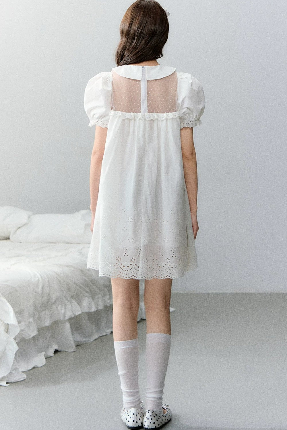 White Angel Embroidery Dress