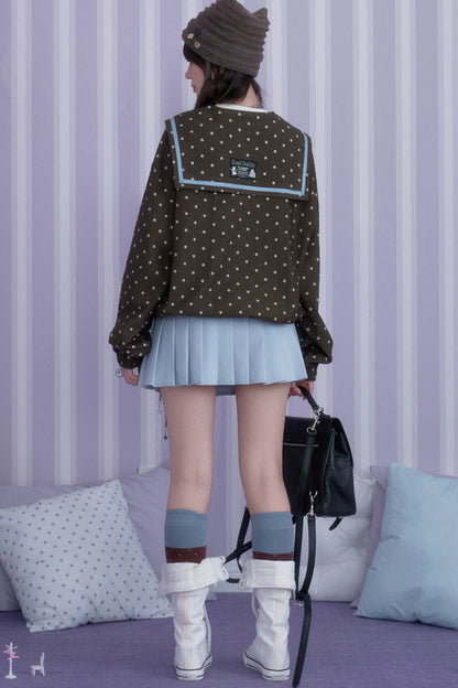 Swirl Star Jacket and Pleated Skirt Set-Up