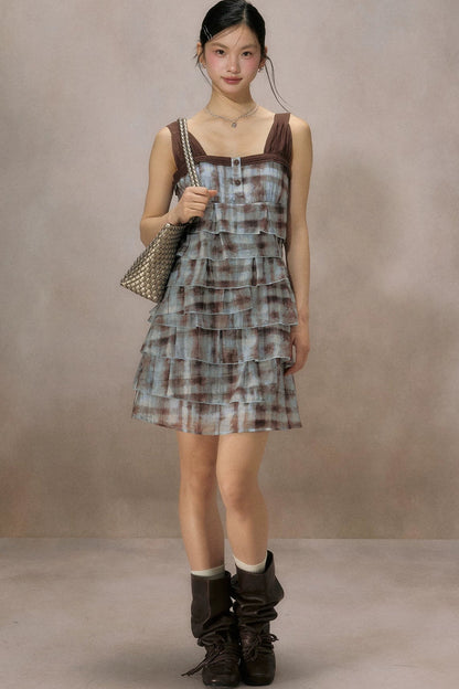 Mountain Ripple Suspender Dress
