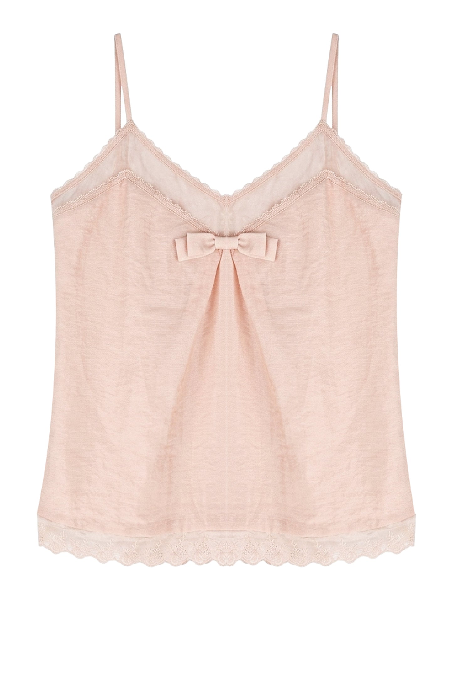 Amber Lace Bow Camisole Set-Up
