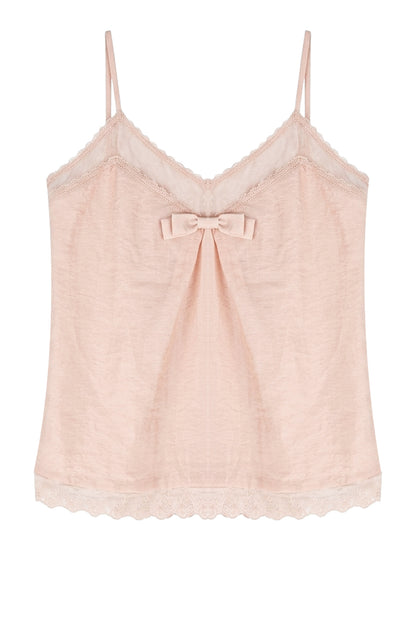 Amber Lace Bow Camisole Set-Up