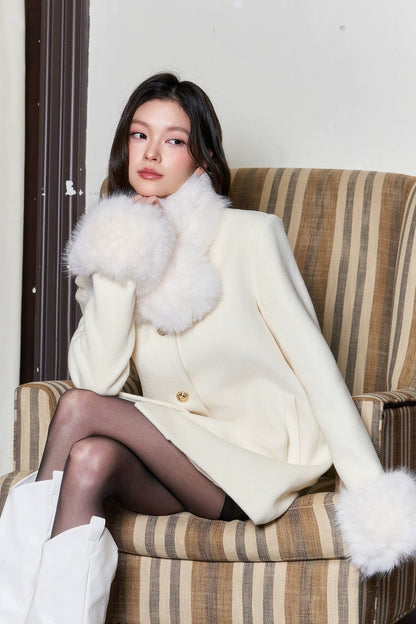 Wool Waist-Cinching Coat