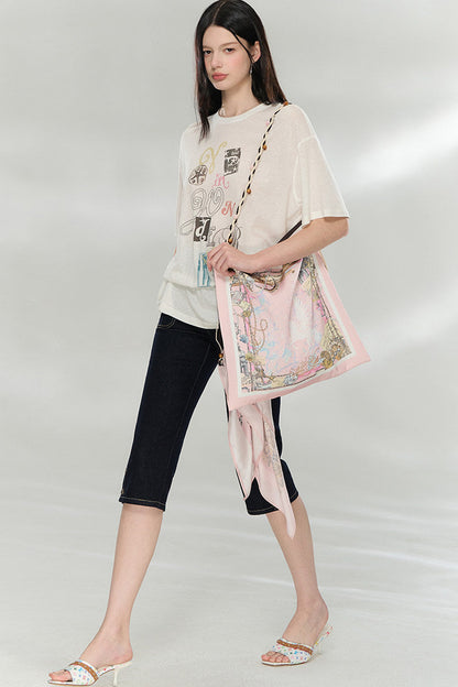Original Print Oversized Top