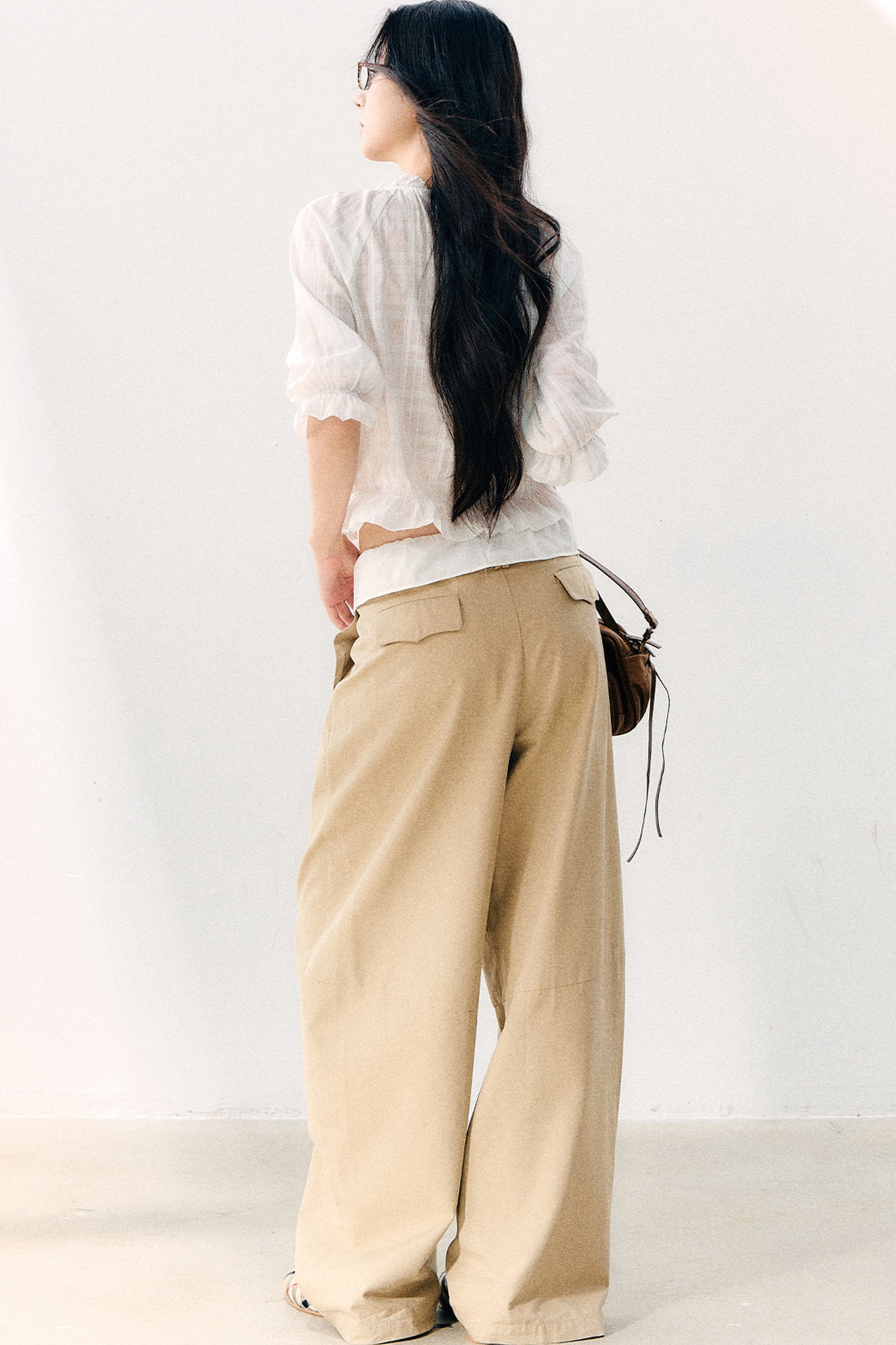 High-Waisted Wide-Leg Pants