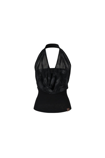 Chain Halter Neck Tank Top