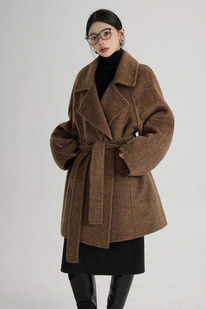 Mid-Length Double-Sided Wool Coat