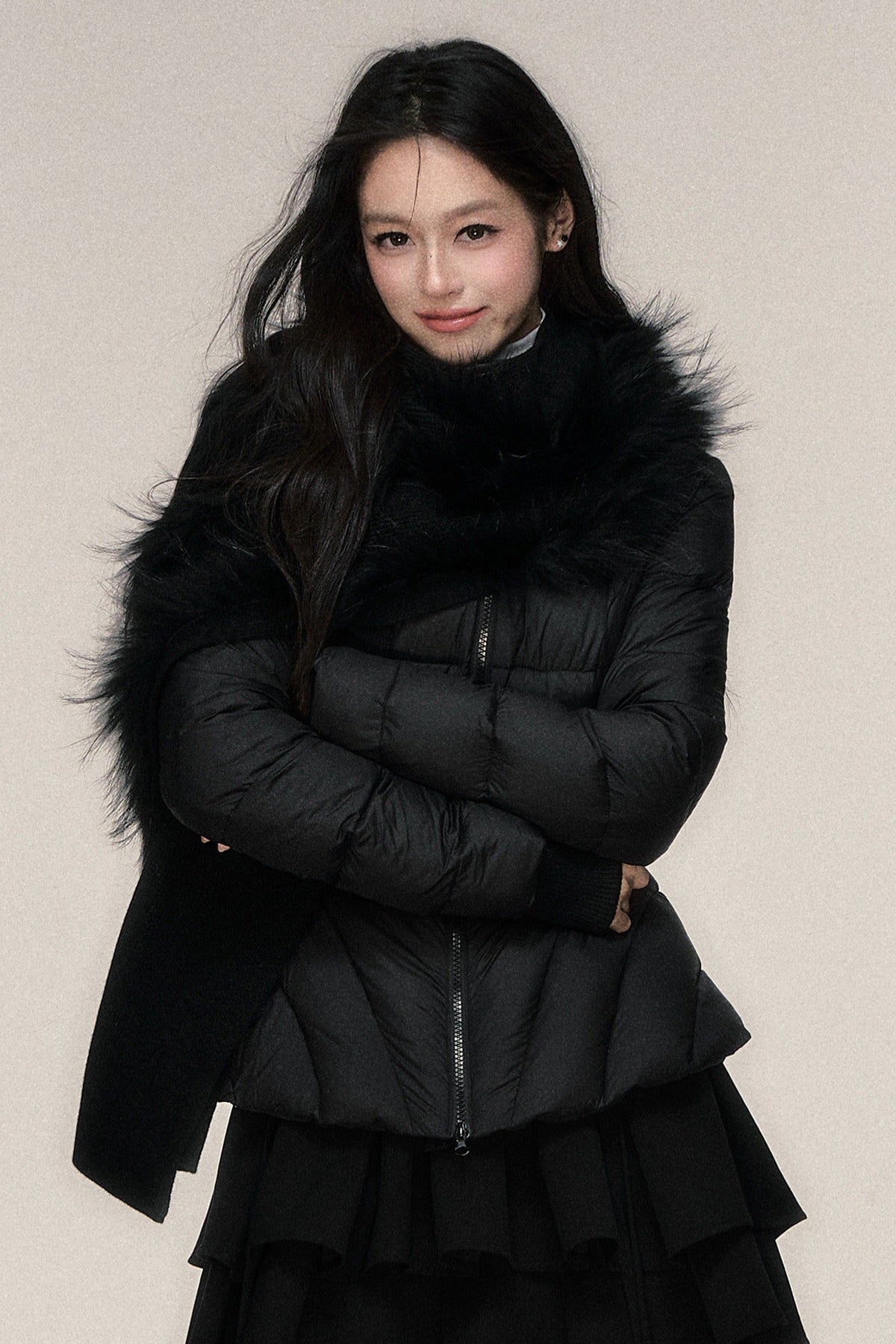 Lightweight White Duck Down Jacket Set-Up