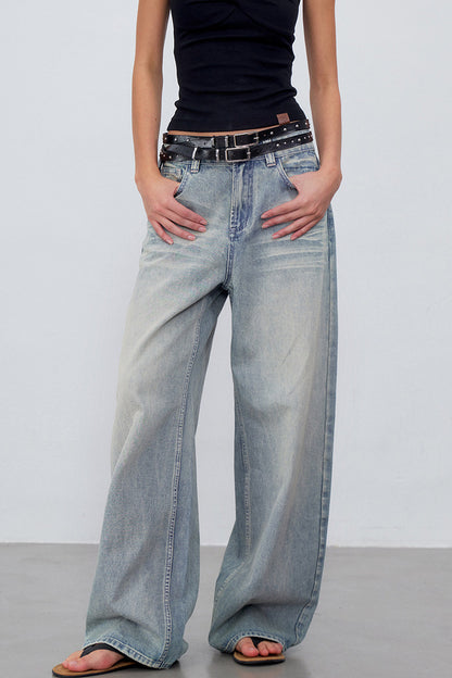 Light Blue Gradient Denim Pants