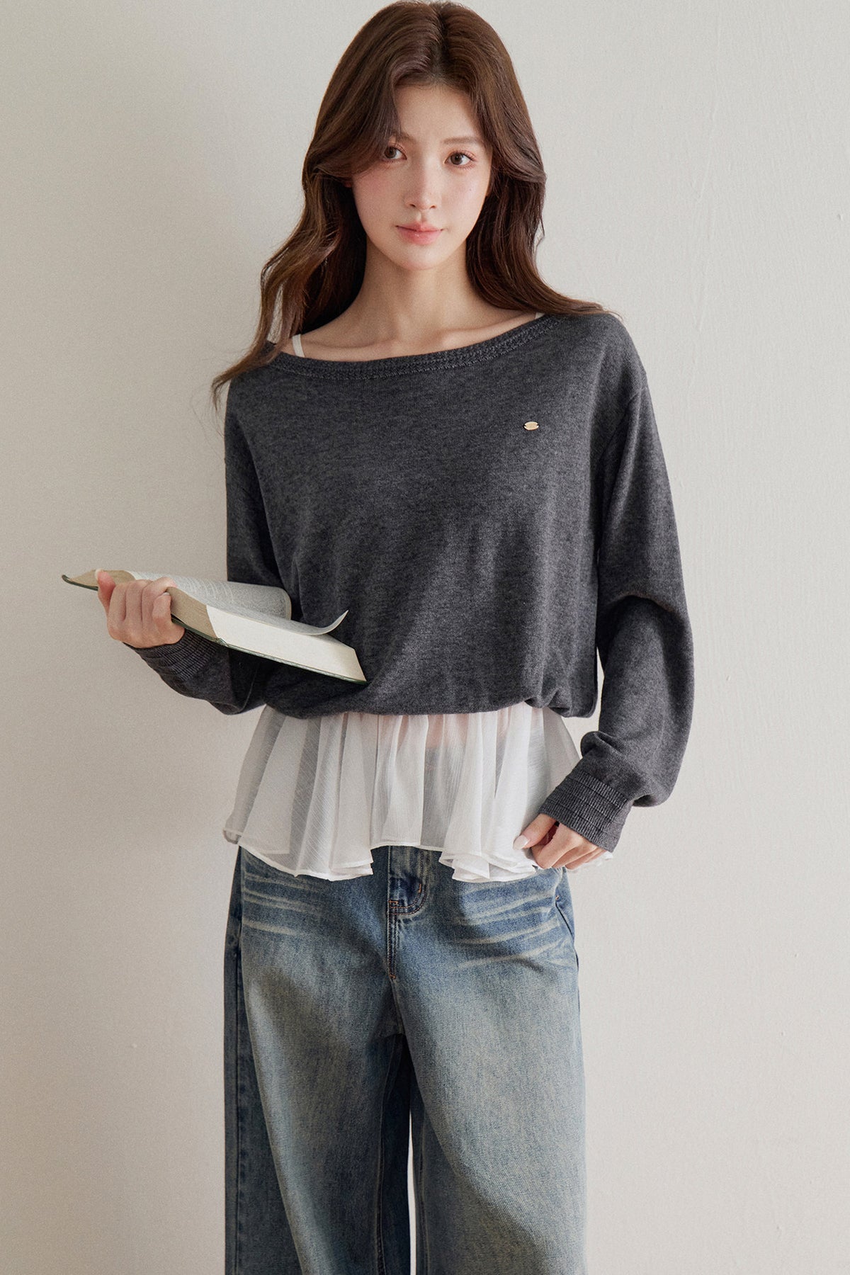High-Waisted Wide-Leg Jeans