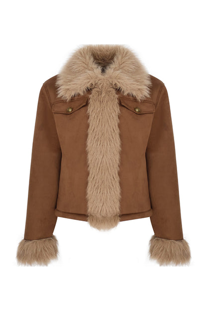 Brown Suede Jacket and Jeans Set-Up