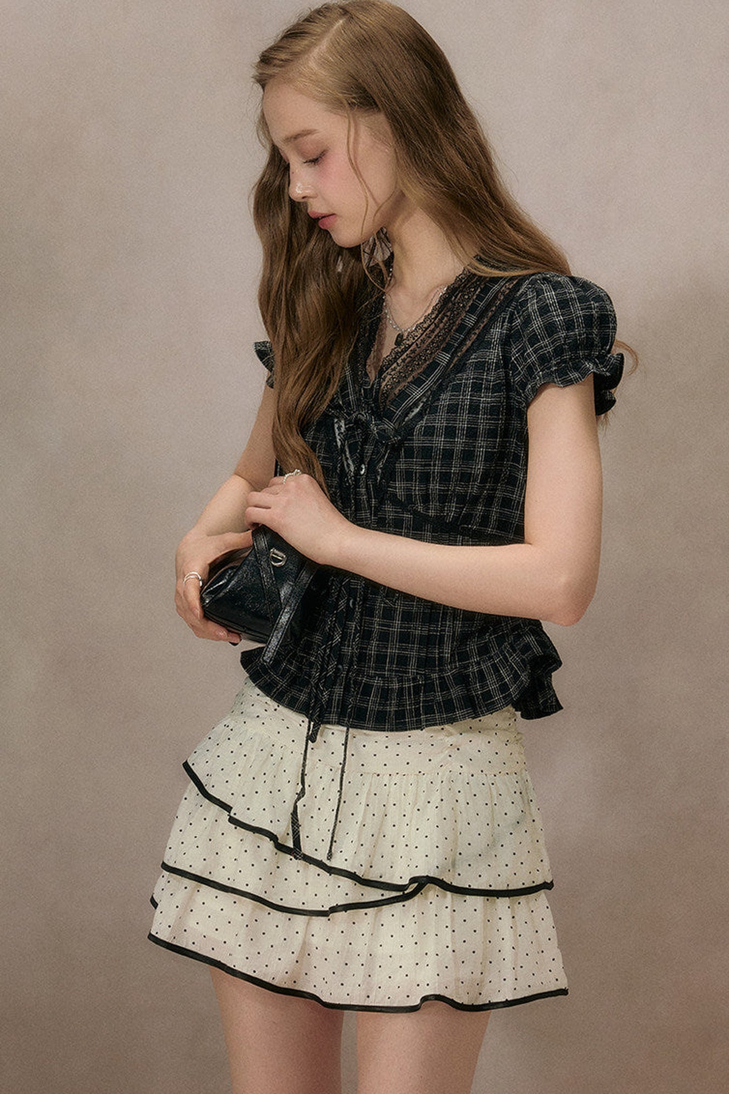 Dot Truffle Irregular Cake Skirt