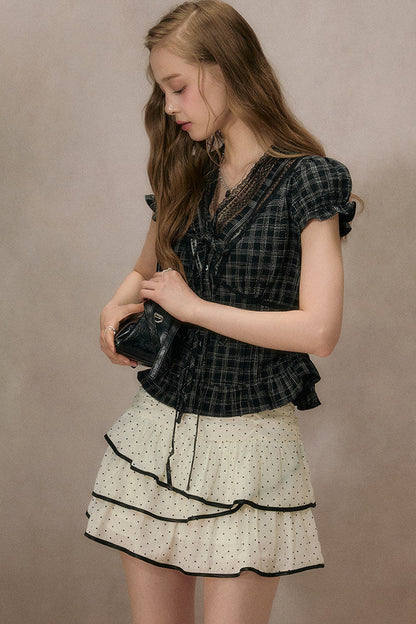 Dot Truffle Irregular Cake Skirt