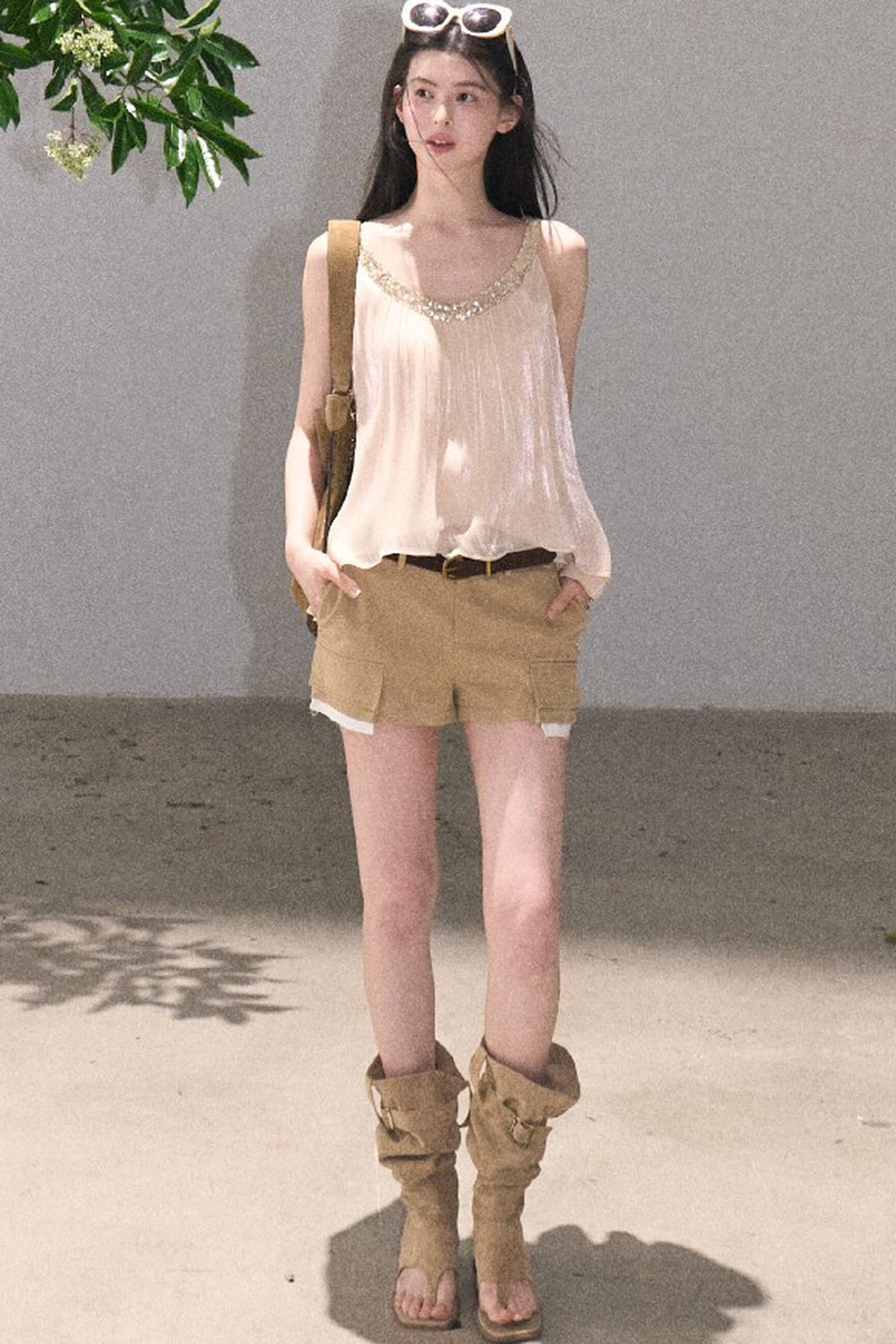 Gold Sequin Lace Top