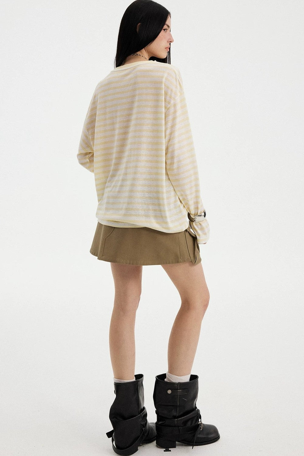 Colorful Striped Long Sleeve T-Shirt