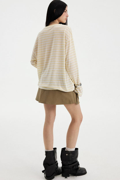 Colorful Striped Long Sleeve T-Shirt