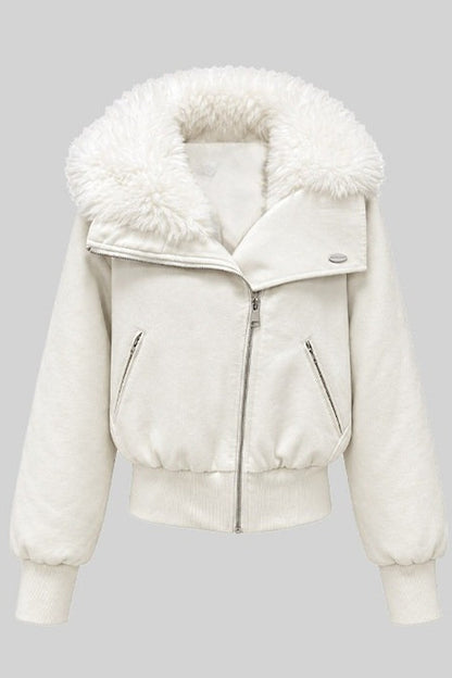 White Duck Down Jacket and Pants Set-Up