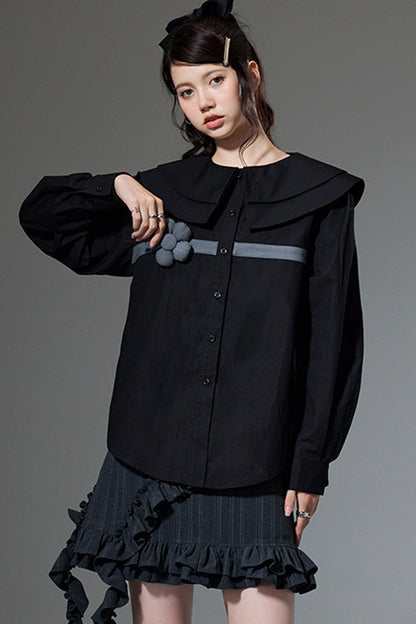 3D Floral Long Sleeve Shirt