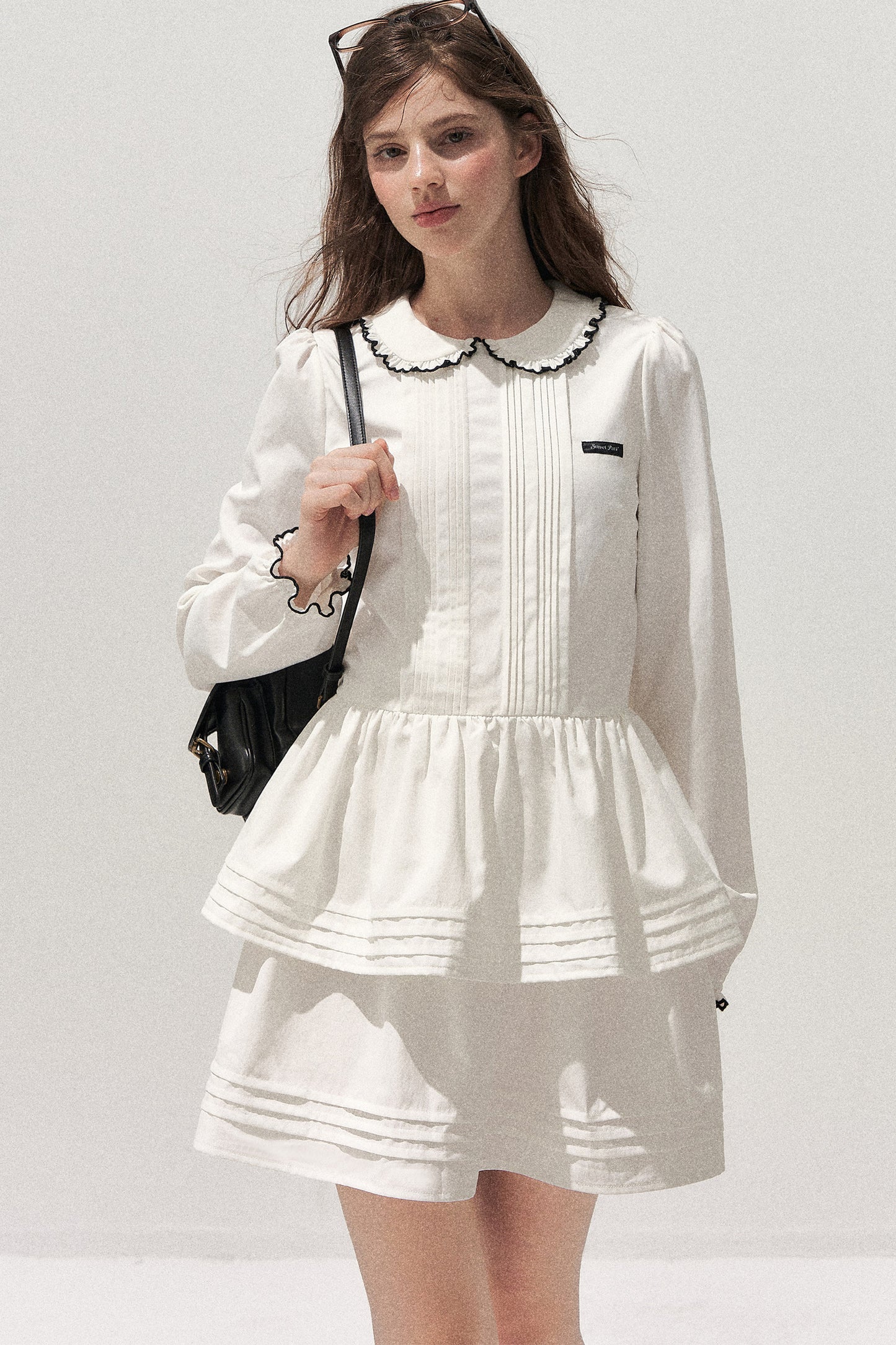 Tuck Pleated Cake Dress