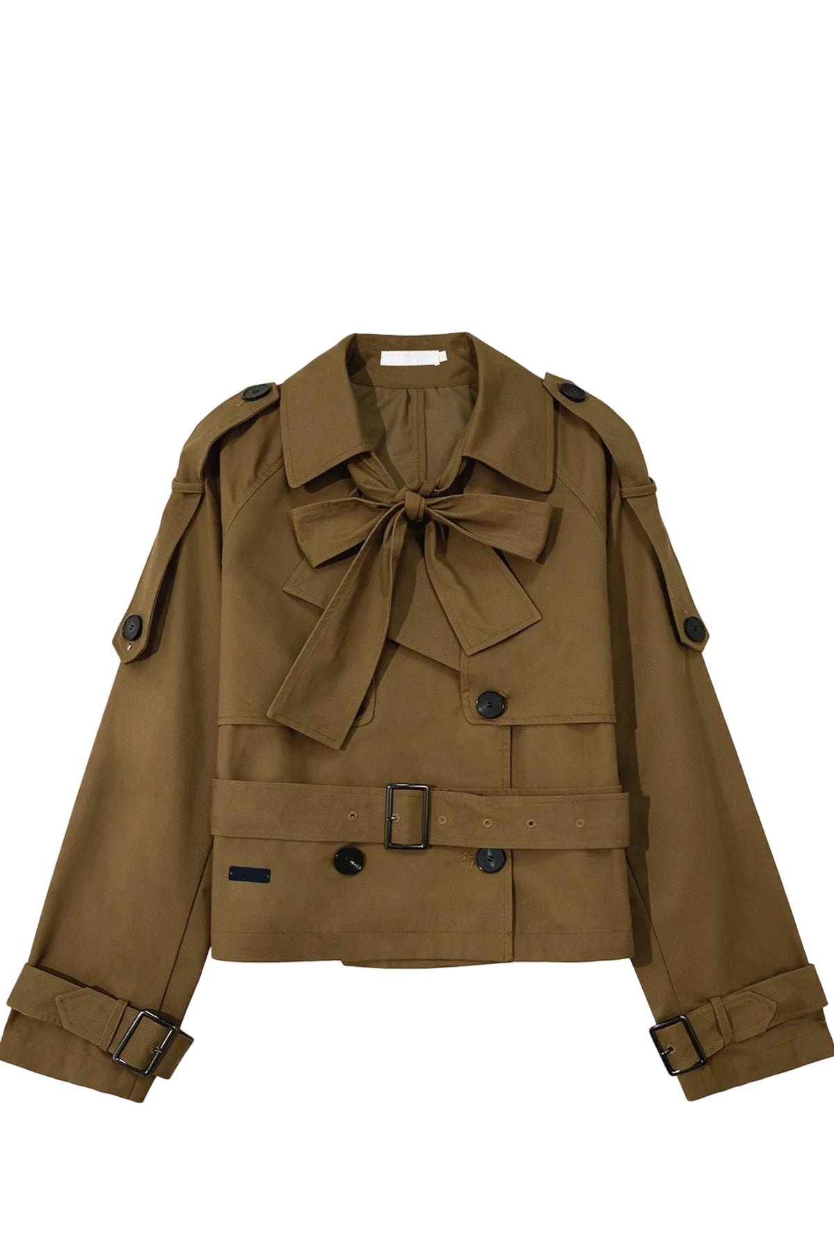 Cotton Double-Breasted Trench Coat