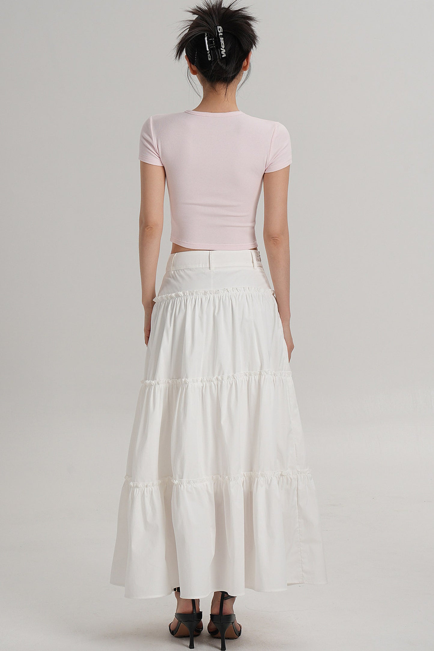 Elegant High-Waisted Crop Top