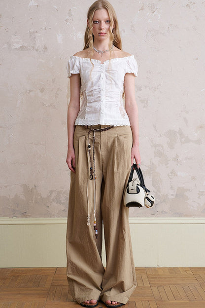 Short Sleeve Top Shorts Trousers Set-Up