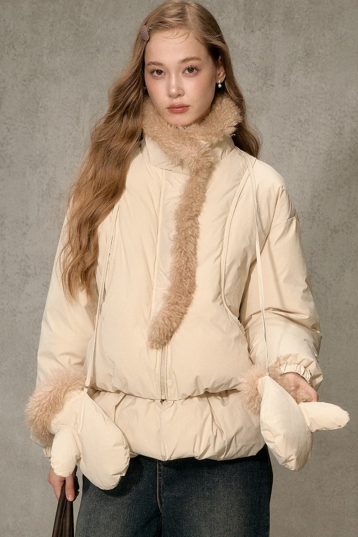 Thickened Large Fur Collar Jacket
