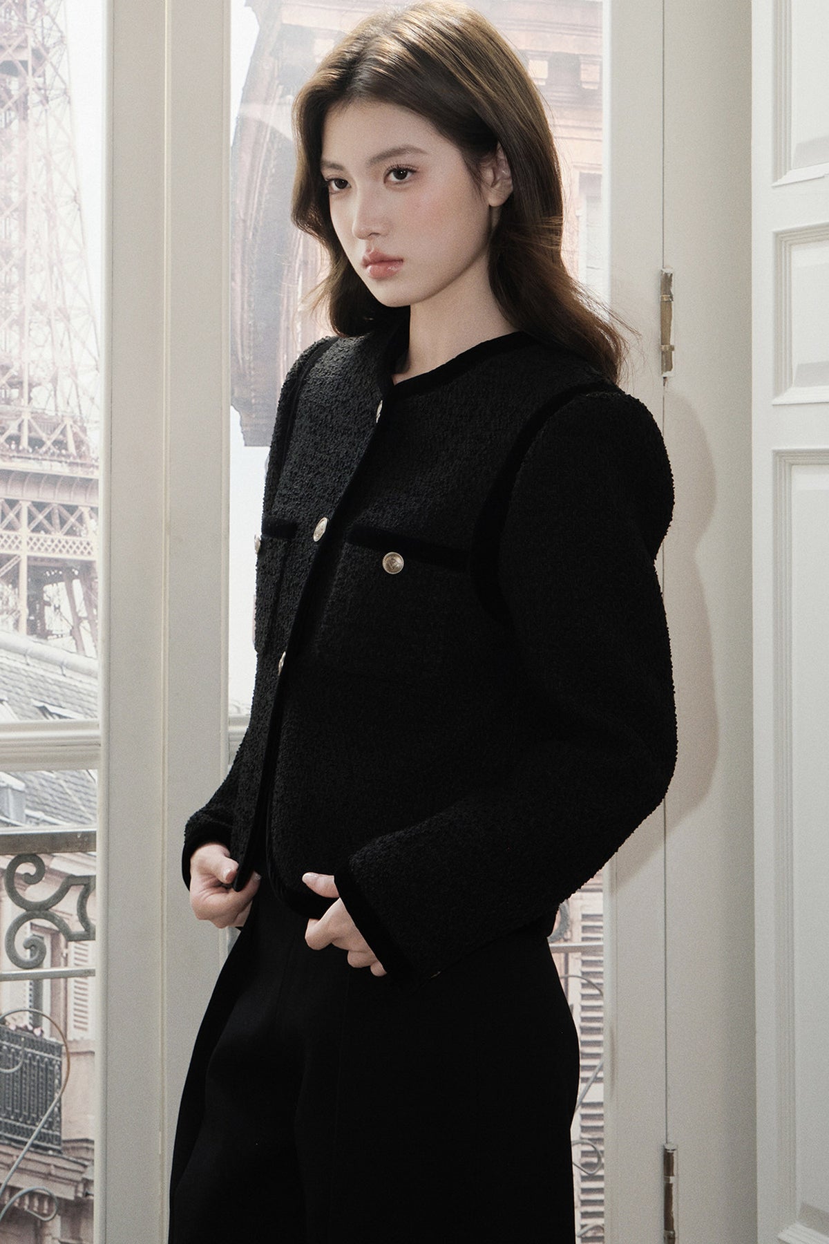Tailored Slim Fit Metal Button Jacket