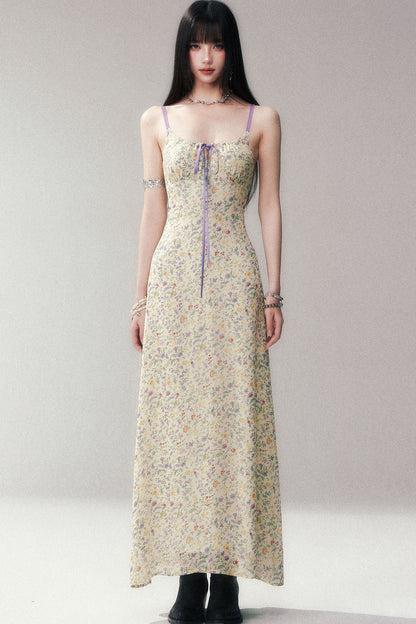 Rayon Spaghetti Strap Floral Dress