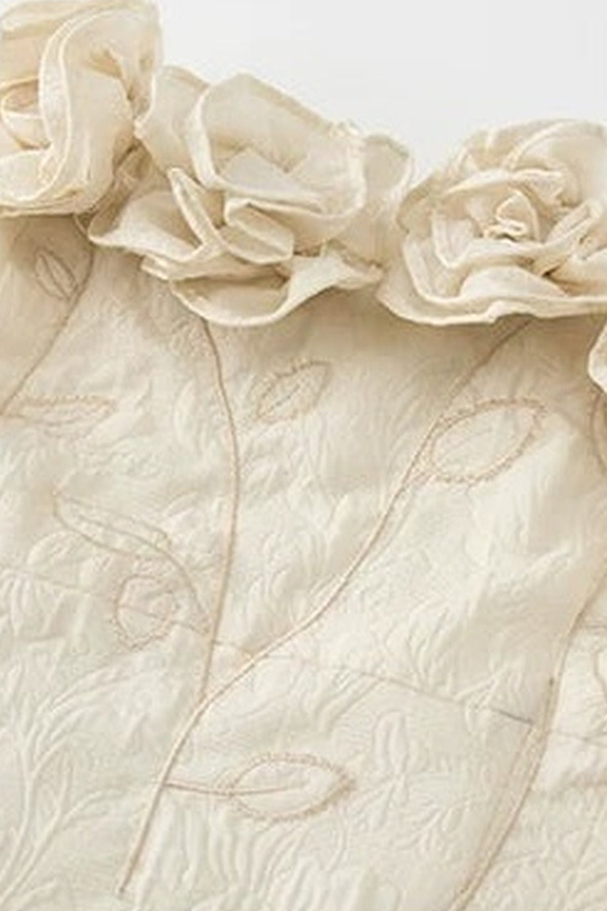 Robe bustier florale faite main