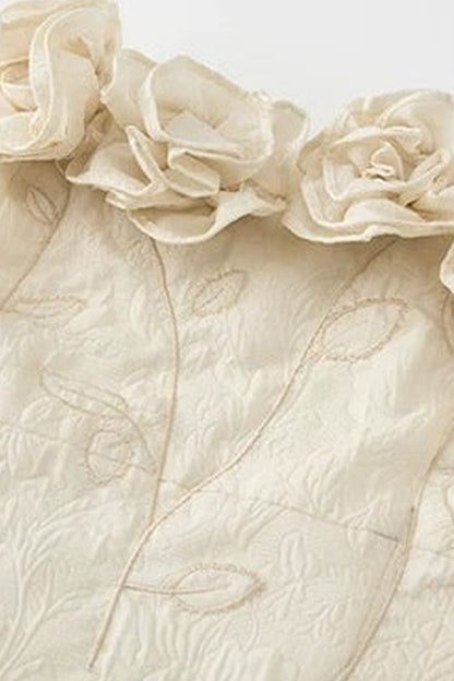 Robe bustier florale faite main