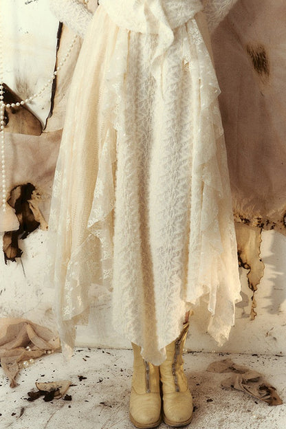 Off-Shoulder Knit Top and Skirt Set-Up