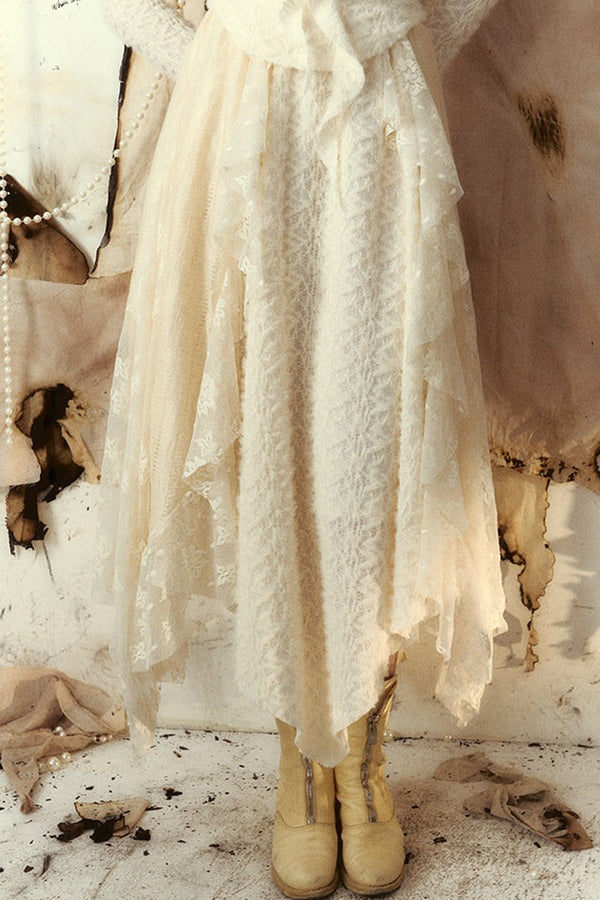 Off-Shoulder Knit Top and Skirt Set-Up