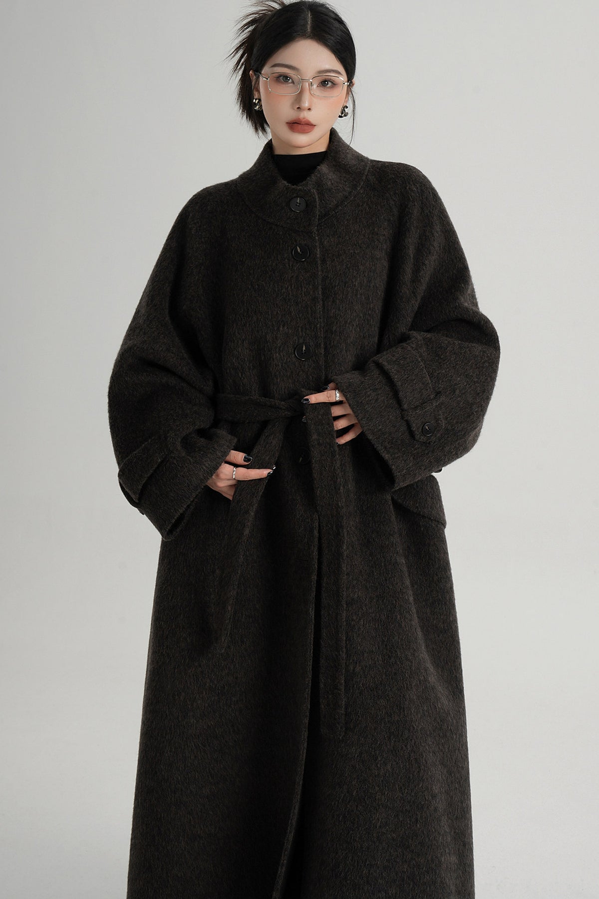 Mid-Length Double-Sided Wool Coat