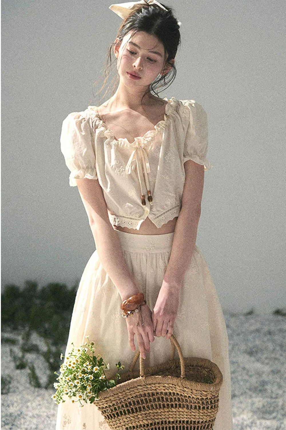 Mature Garden Summer Skirt Set-Up