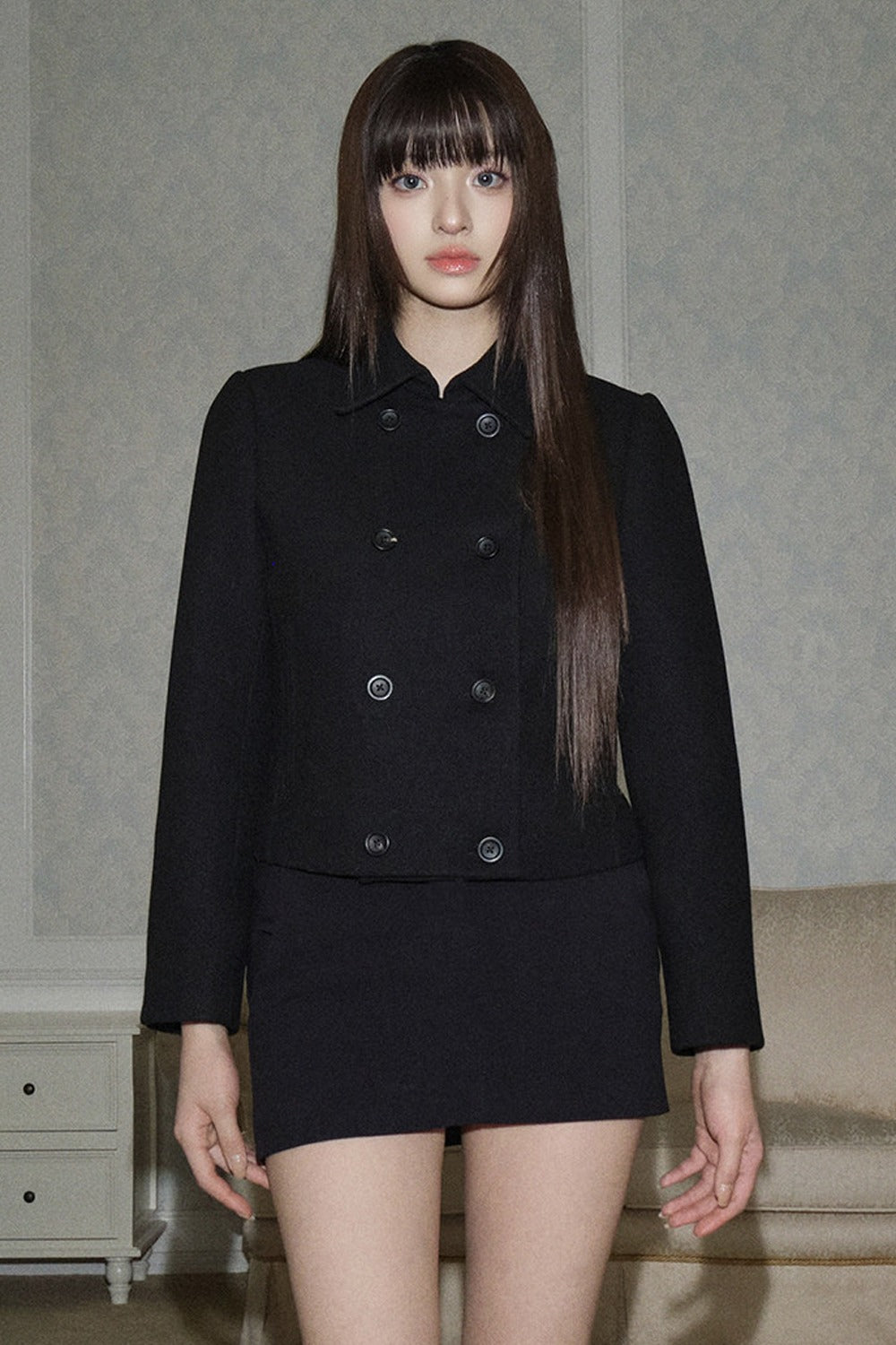 Double-Breasted Wool Coat