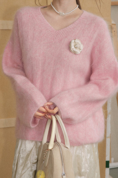 Olivia Duo Brushed Pullover Sweater and Skirt Set-Up