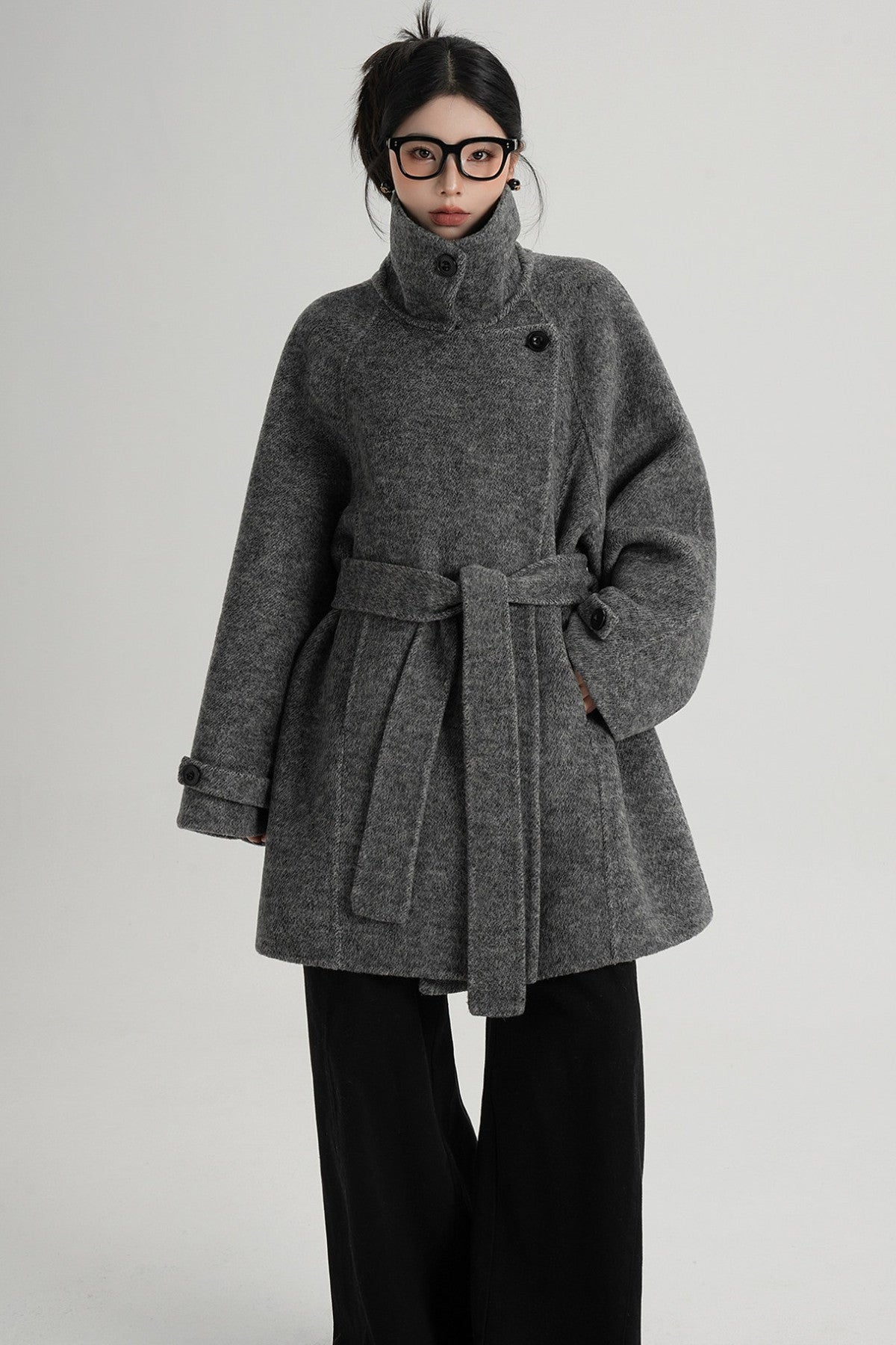 Mid-Length Double-Sided Wool Coat