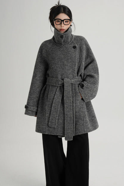 Mid-Length Double-Sided Wool Coat