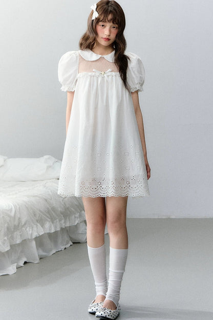 White Angel Embroidery Dress