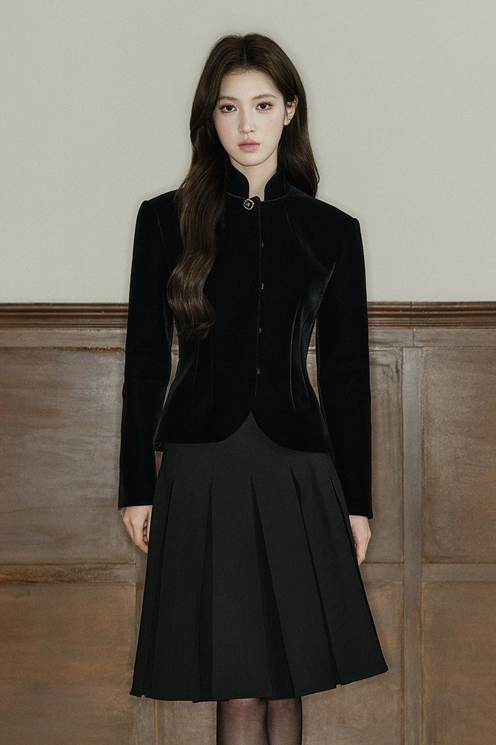 A-Line Pleated Skirt