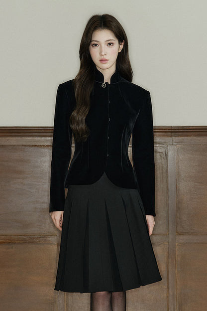 A-Line Pleated Skirt