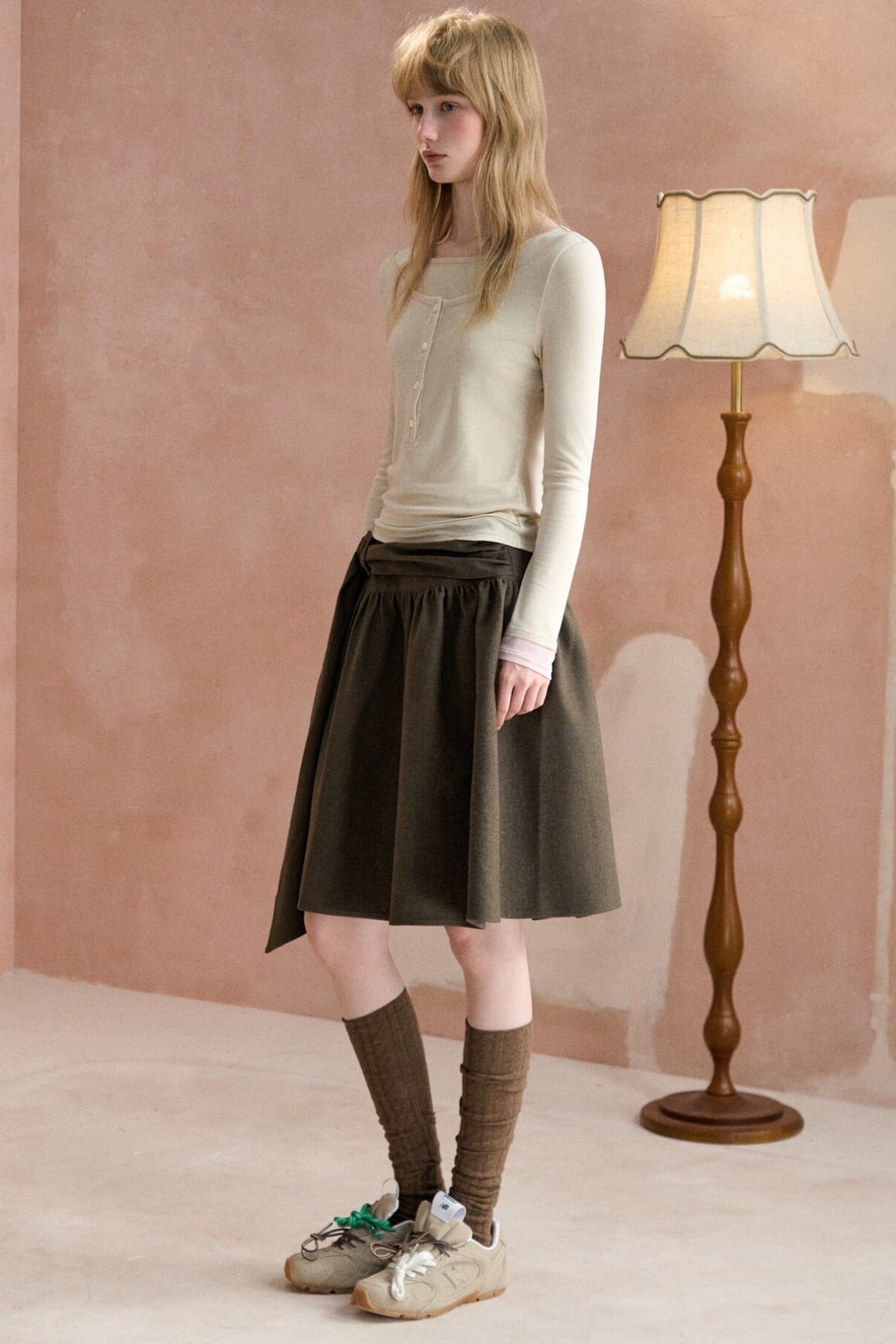 Layered-Look Long-Sleeved T-Shirt