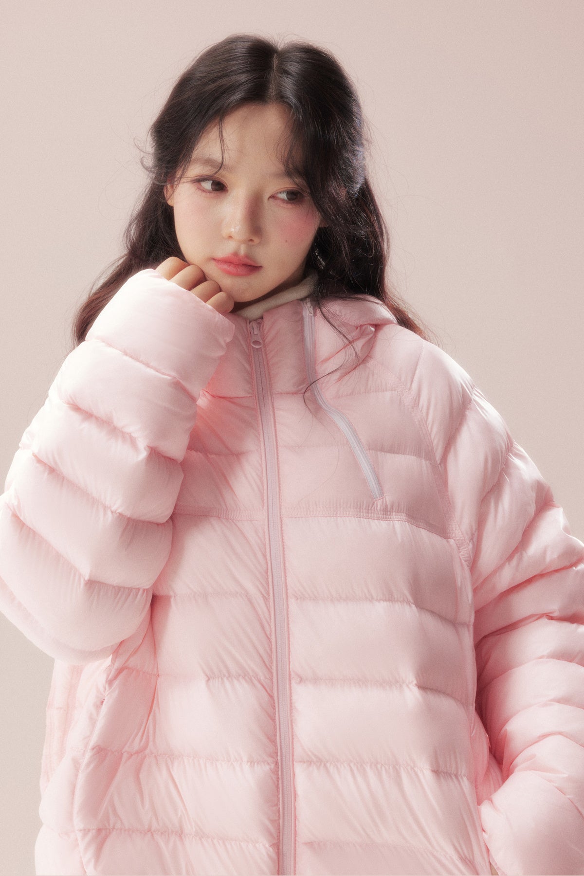 Silhouette Zipper Down Jacket